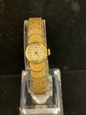 Bulova Vintage C.1930s Florentine Design Solid YG Ladies Watch  - $16K APR w/COA