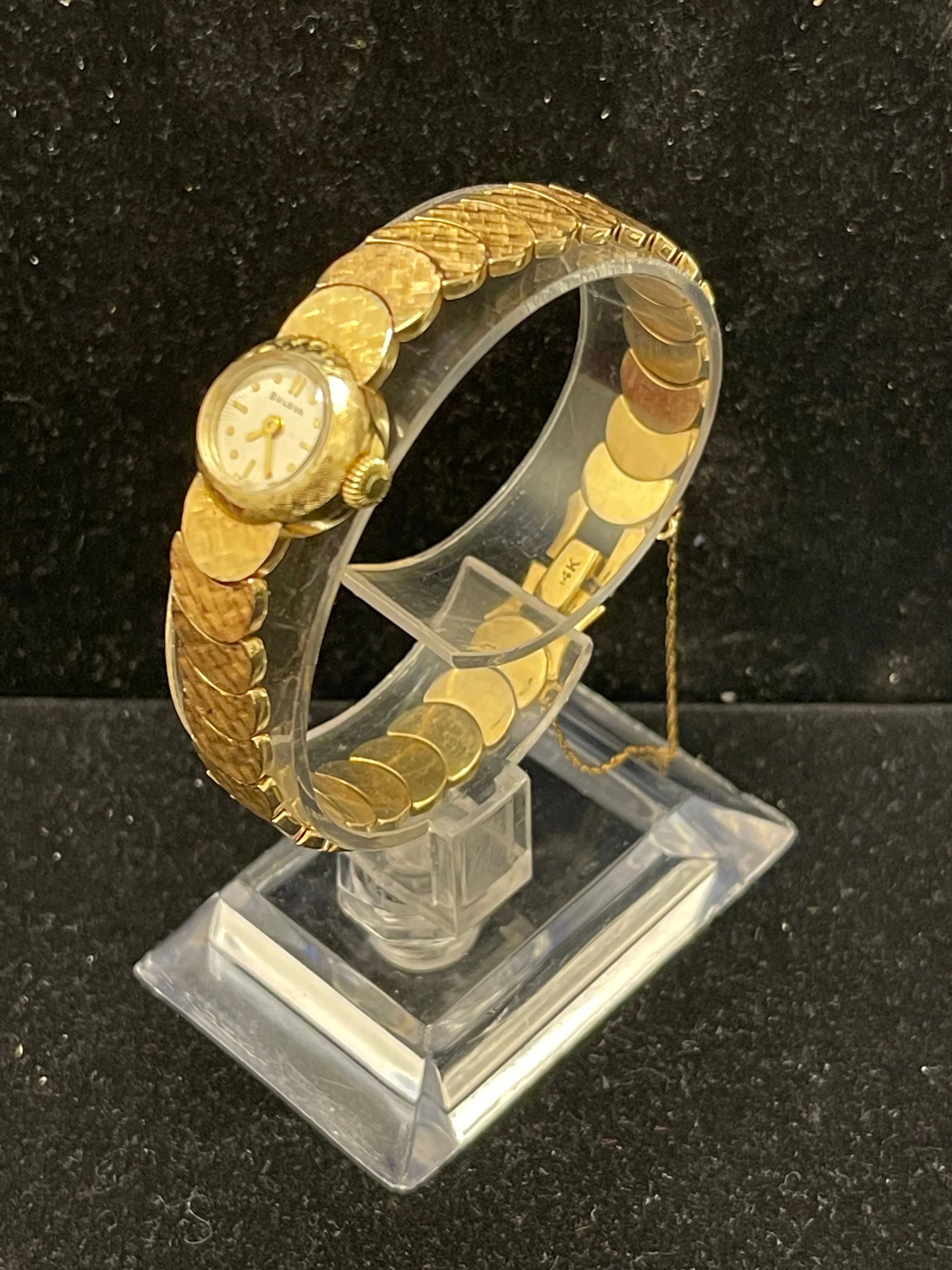 Bulova Vintage C.1930s Florentine Design Solid YG Ladies Watch  - $16K APR w/COA