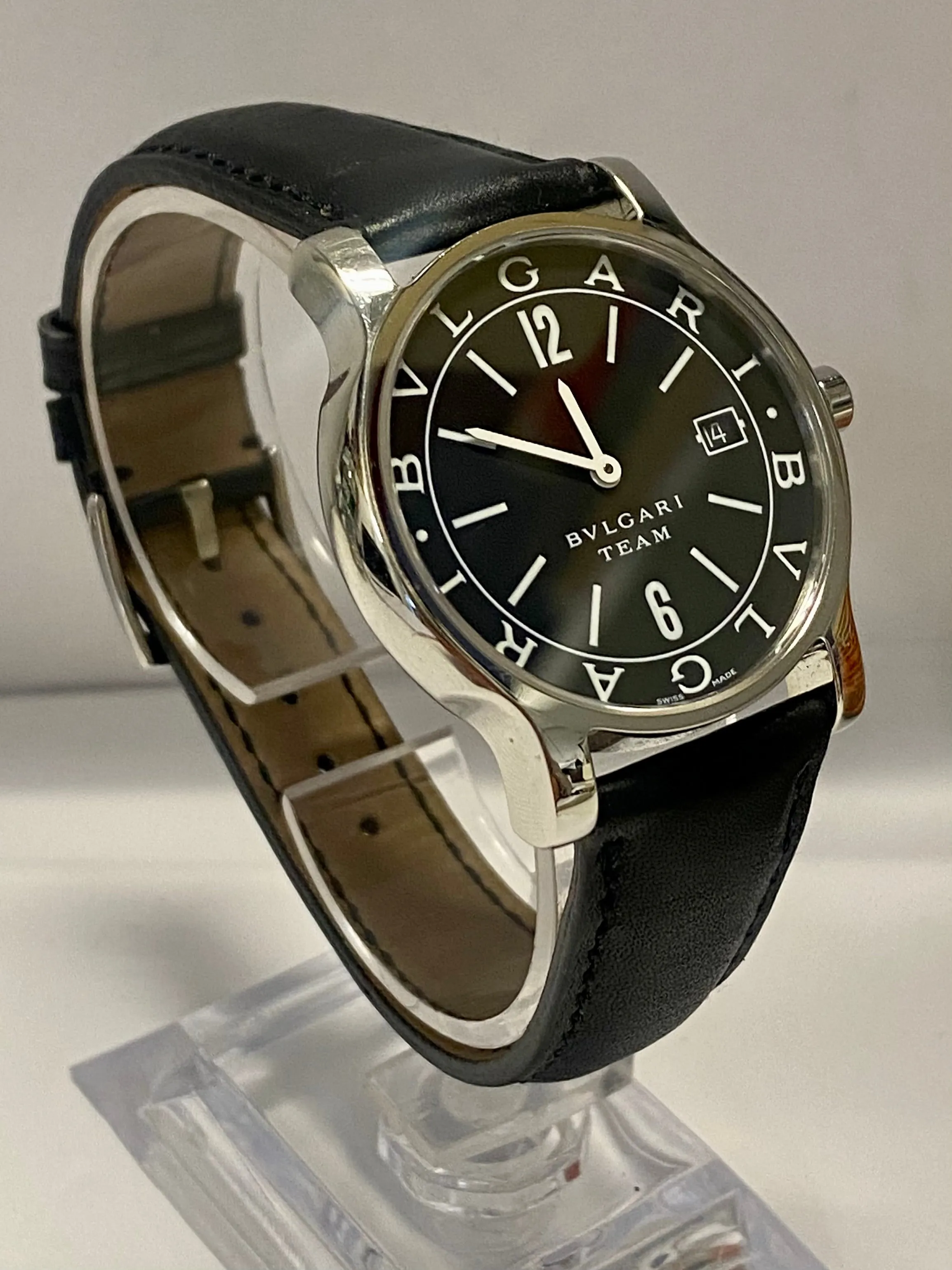 BVLGARI Exclusive Team Solo Tempo Men's Watch w/ Date Feature - $6K APR w/ COA!!