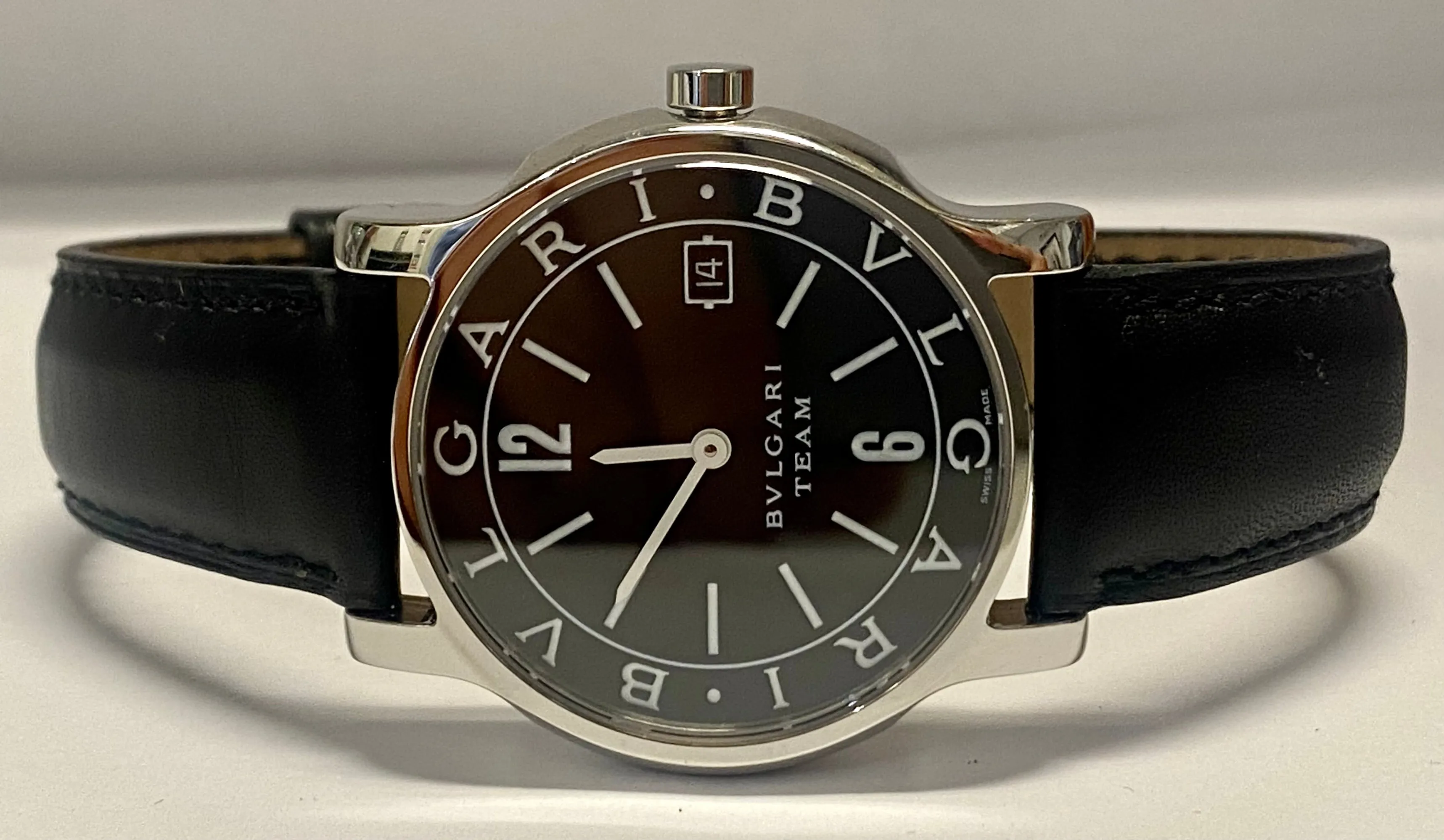 BVLGARI Exclusive Team Solo Tempo Men's Watch w/ Date Feature - $6K APR w/ COA!!