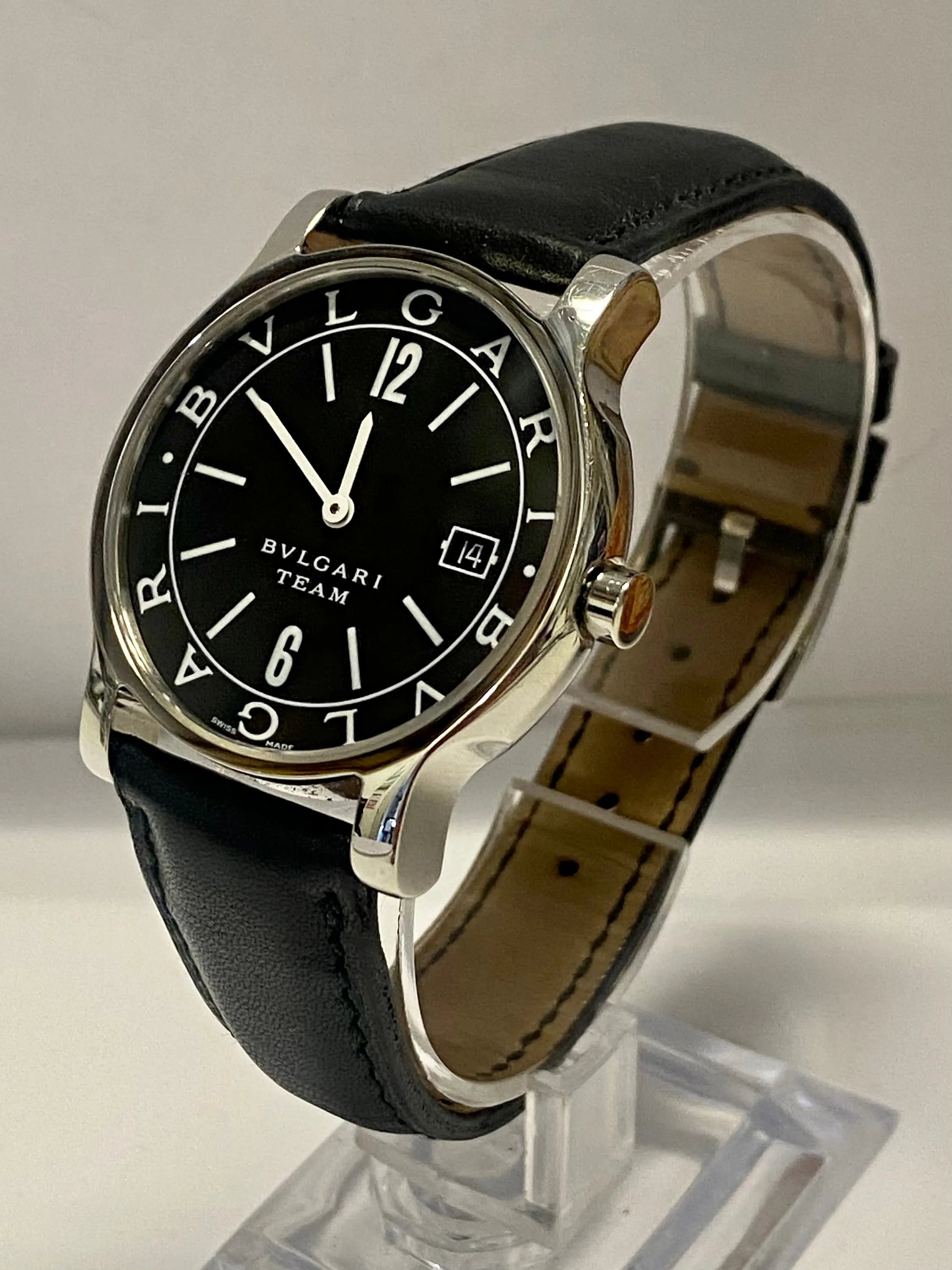 BVLGARI Exclusive Team Solo Tempo Men's Watch w/ Date Feature - $6K APR w/ COA!!