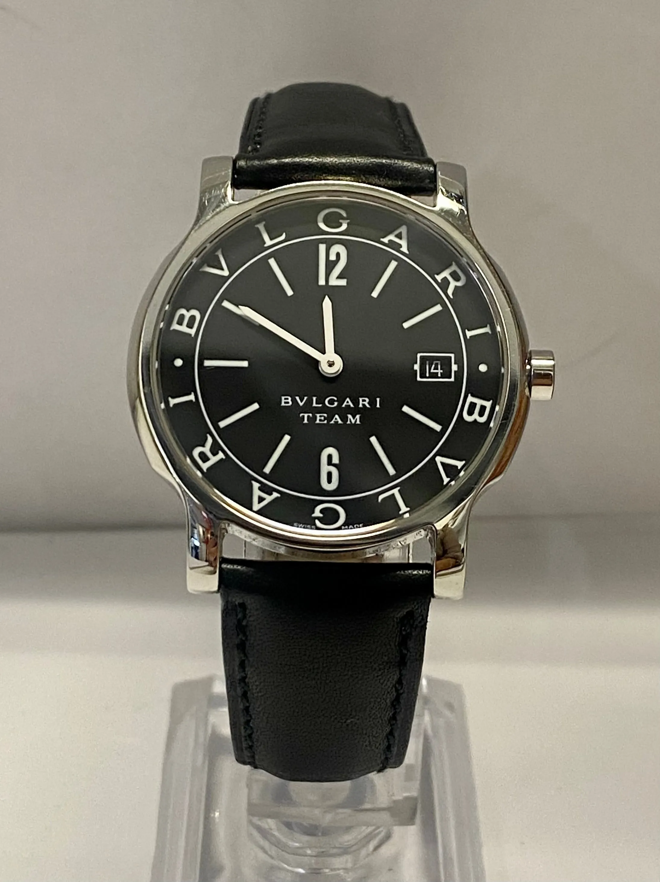 BVLGARI Exclusive Team Solo Tempo Men's Watch w/ Date Feature - $6K APR w/ COA!!