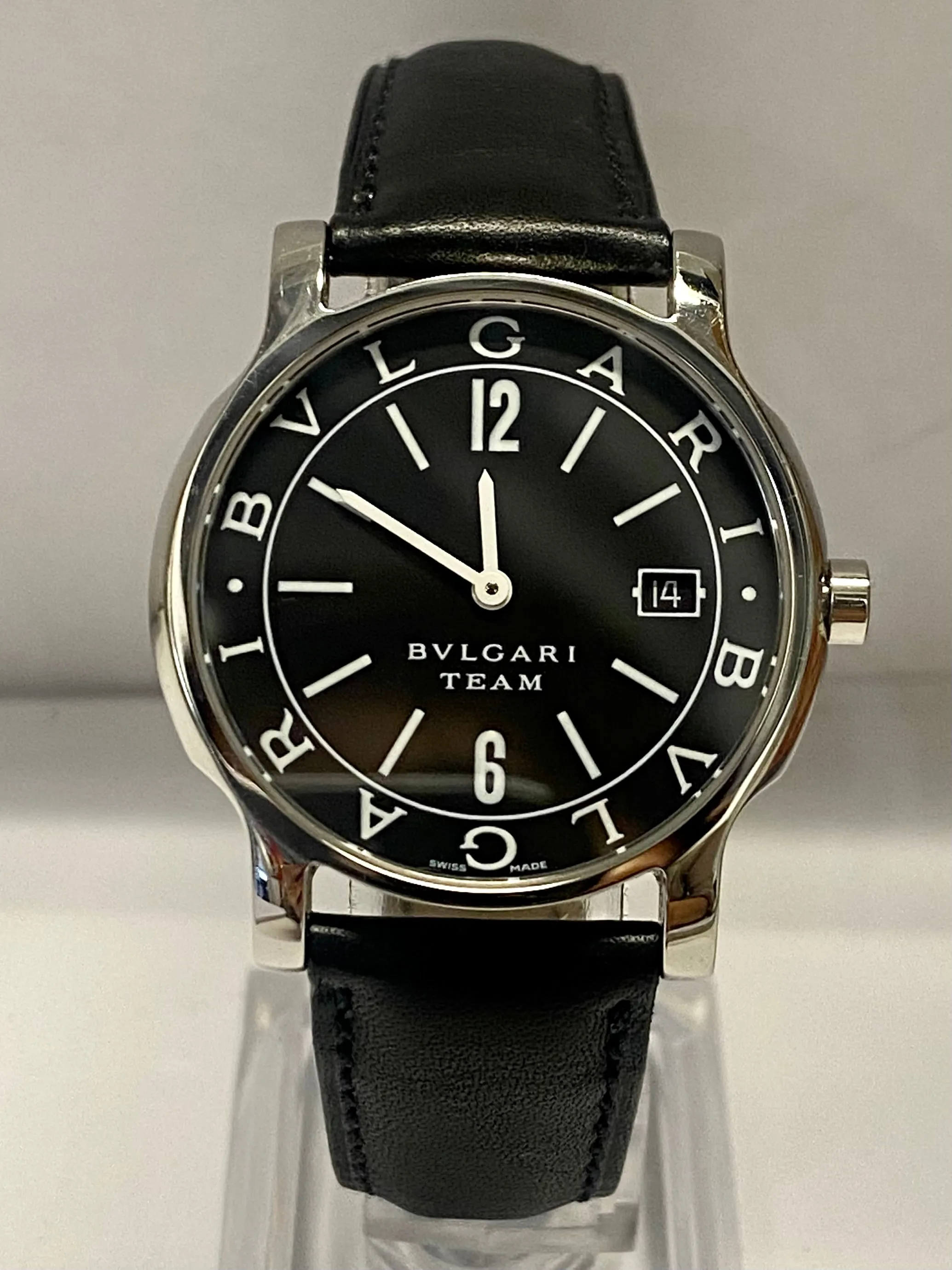 BVLGARI Exclusive Team Solo Tempo Men's Watch w/ Date Feature - $6K APR w/ COA!!
