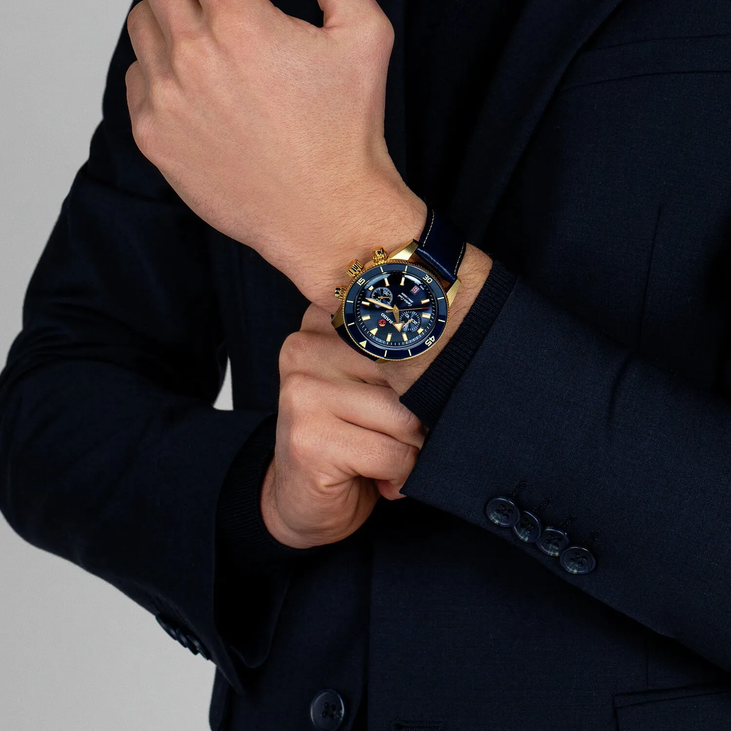 Captain Cook Men Automatic Bronze Chronograph Watch R32146208
