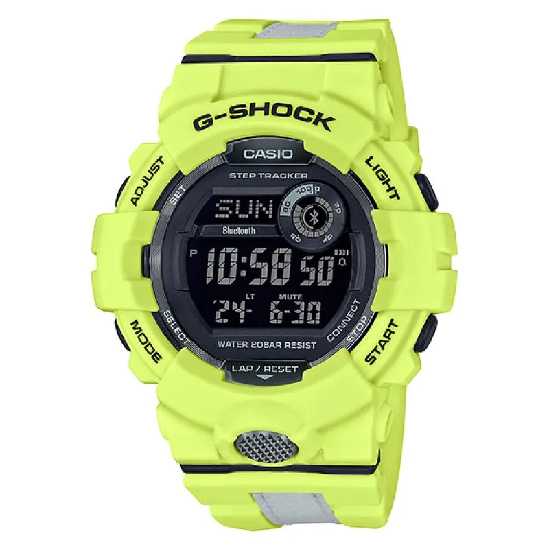 Casio G-Shock G-SQUAD Bluetooth¶ô¶÷ GBD-800 Series Yellow Resin Band Watch GBD-800LU-9D GBD-800LU-9