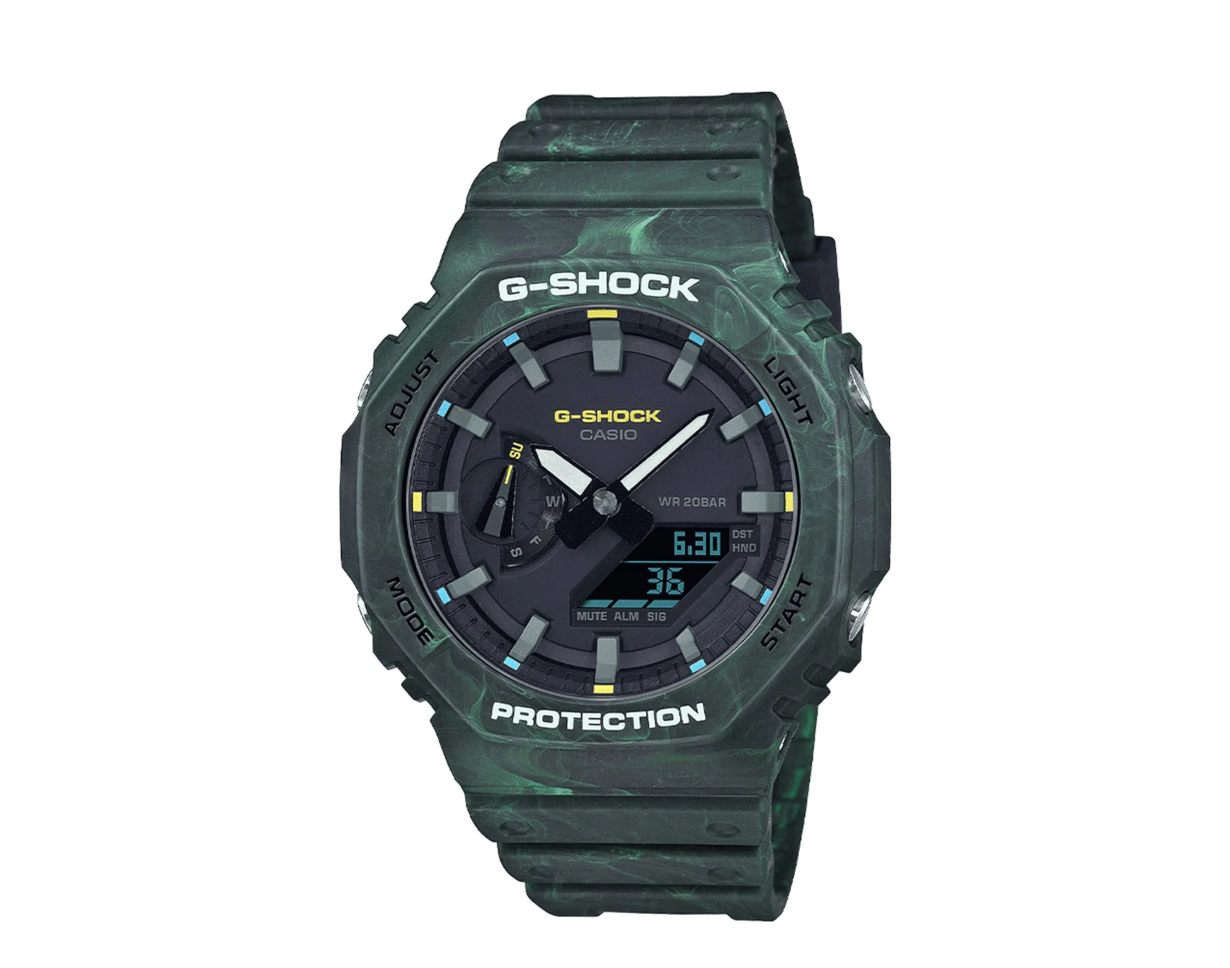 Casio G-Shock GA2100FR Mystic Forest Analog-Digital Carbon Resin Watch