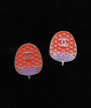 Chanel Strawberry Clip On Earrings DXBK0335