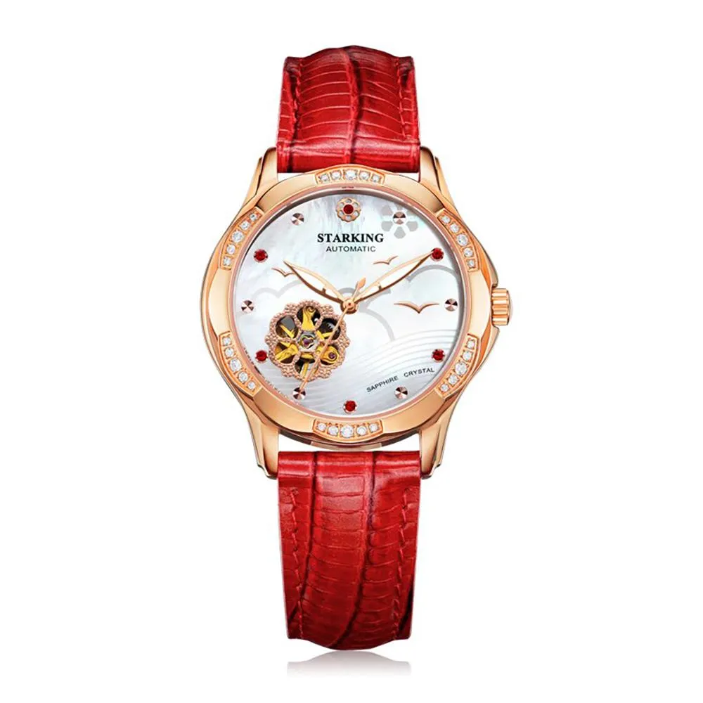 Charming Automatic Ceramic Band Wristwatch