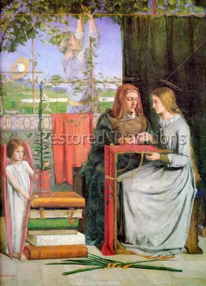 Childhood of the Virgin Mary – Rossetti