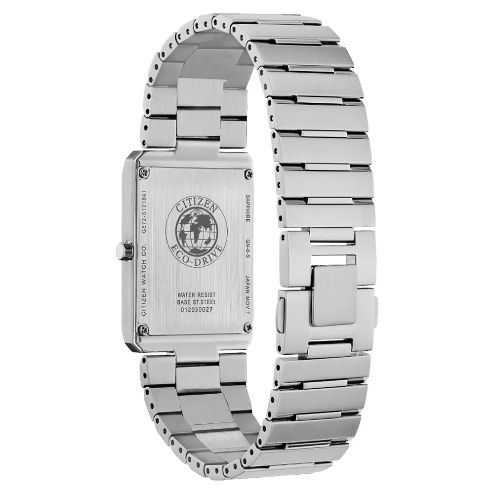 Citizen Unisex Stiletto Eco Drive Silver Dial Two-Tone Bracelet Stainless Steel Watch - EG6016-58A