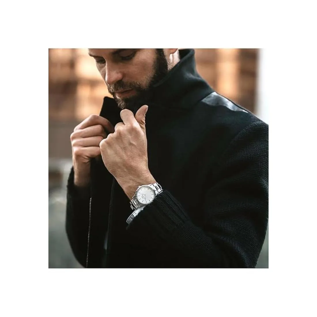 Daniel Wellington Men 40 mm Size White Dial Analogue Watch- DW00100341