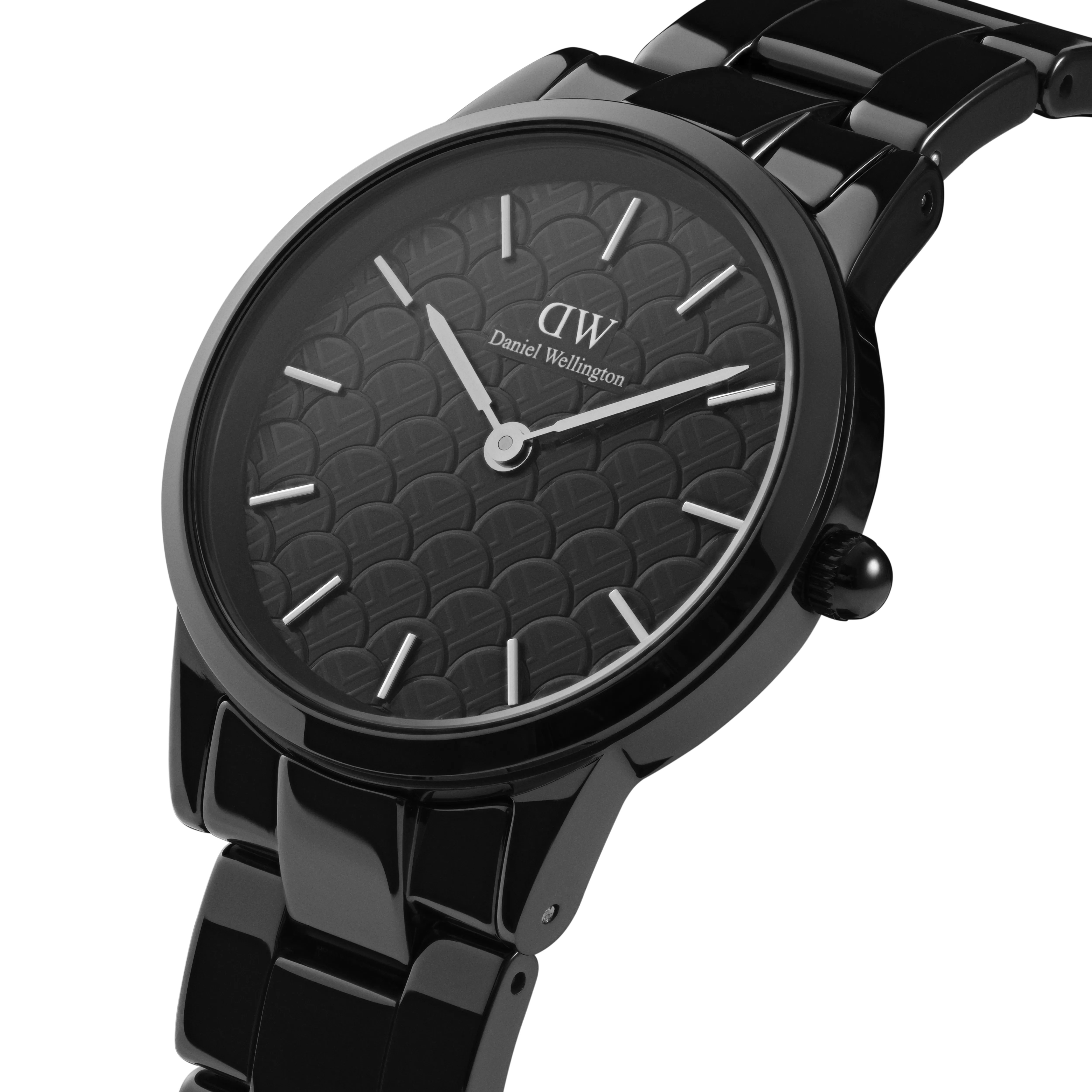 Daniel Wellington Women Iconic Link Lay Limited Ceramic 32 B Black Watch - DW00100455
