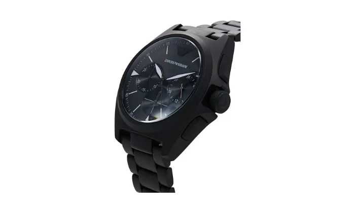 Emporio Armani Men's Black Stainless Steel Watch