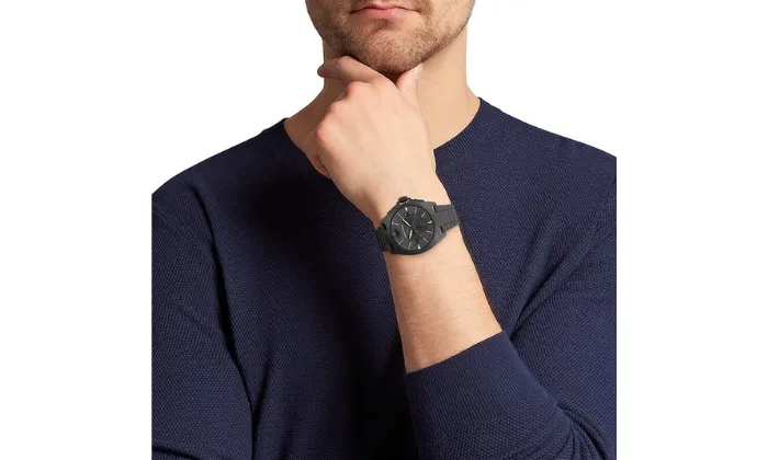 Emporio Armani Men's Black Stainless Steel Watch