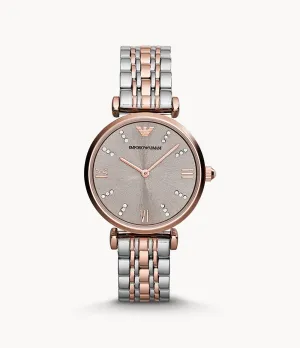 Emporio Armani Women’s Analog Stainless Steel Grey Dial 31mm Watch AR1840
