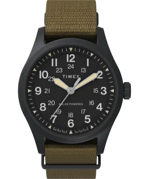 Expedition Field Post Solar 36mm Recycled Fabric Strap Watch
