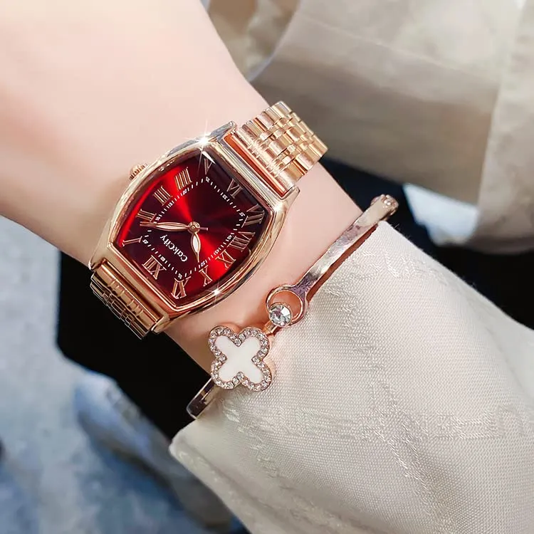 Fashion Retro Classic Romantic Square  Women Wristwatch