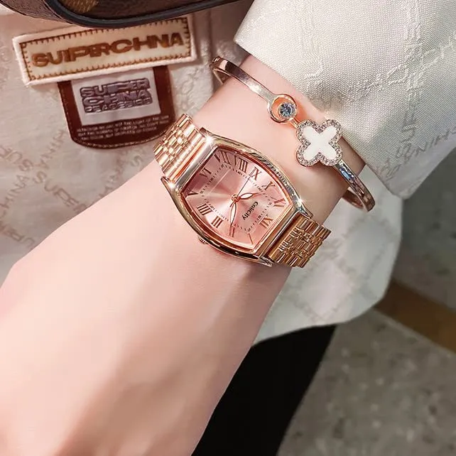 Fashion Retro Classic Romantic Square  Women Wristwatch