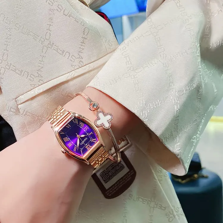 Fashion Retro Classic Romantic Square  Women Wristwatch