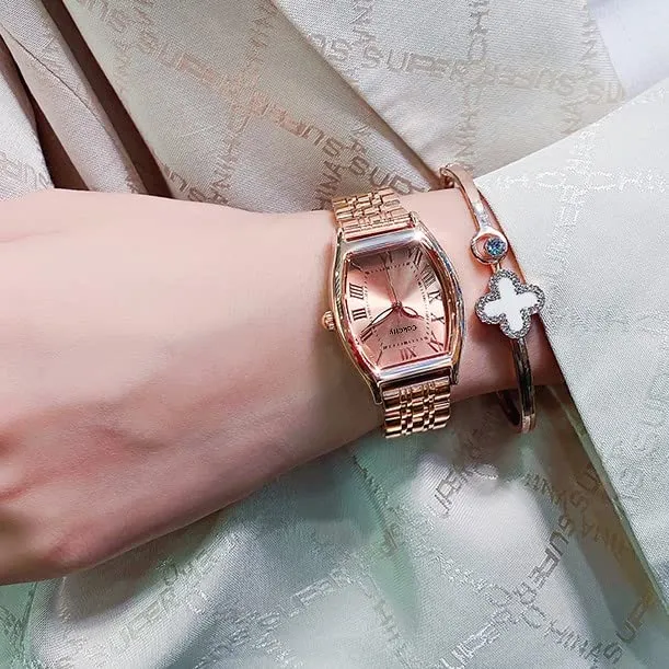 Fashion Retro Classic Romantic Square  Women Wristwatch