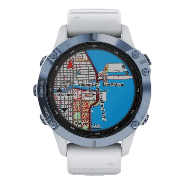 Fenix 6 Pro Solar Blue/White
