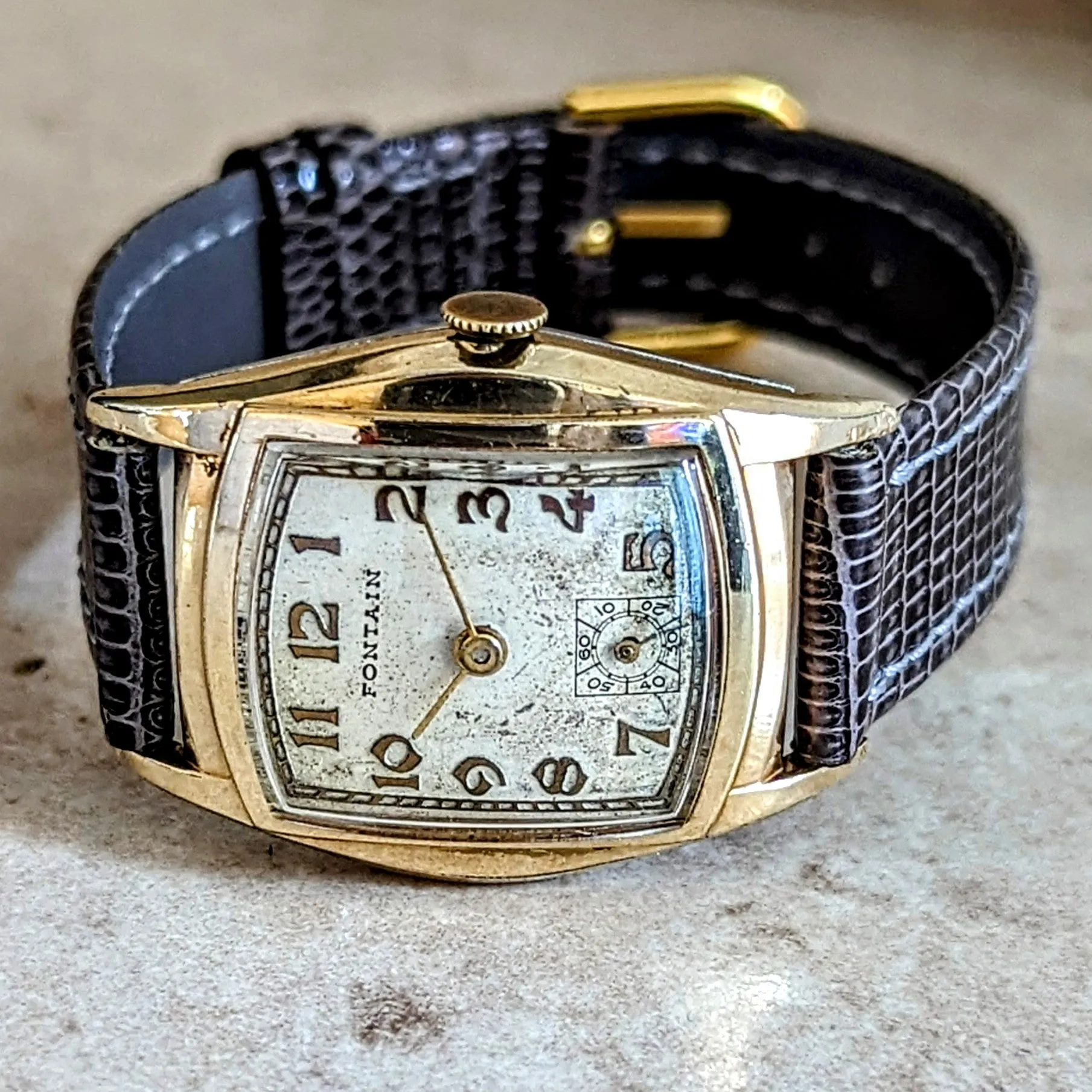 FONTAIN Wristwatch by Helbros Watch Co. 7 Jewels Cal. 111 Swiss Made Watch
