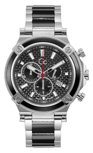 GC Black Dial Quartz Chronograph Men Watch - Y89001G2MF