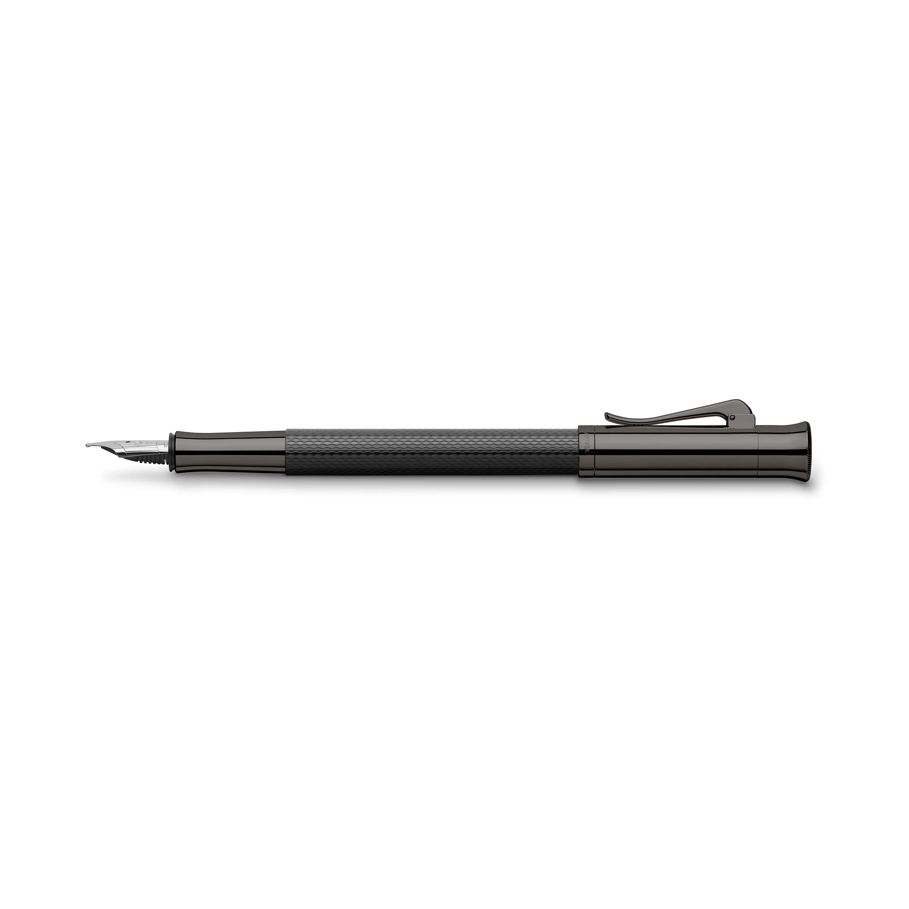 Graf von Faber-Castell Fountain Pen Guilloche - All Black