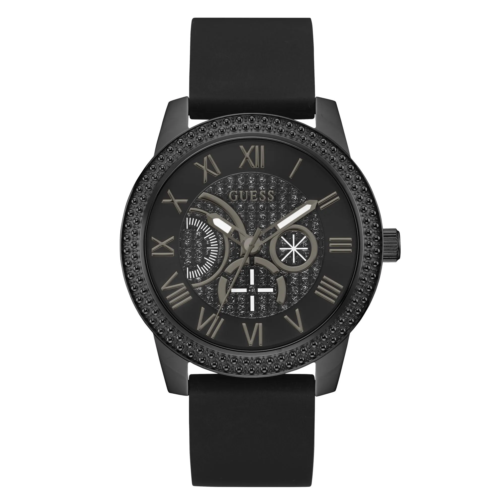 Guess Black Dial Men Analog Watch - U1378G2M