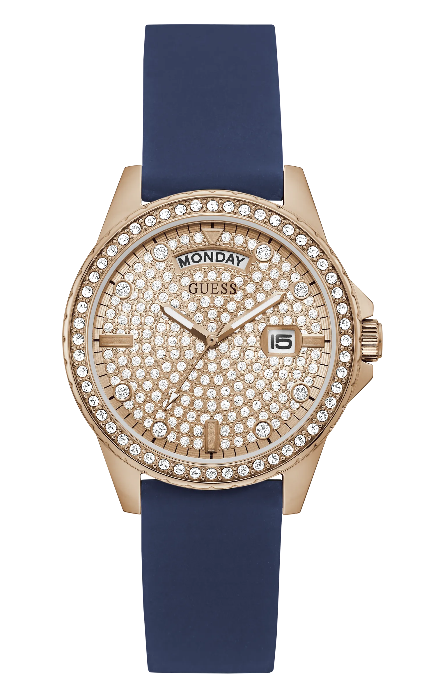 Guess Rose Gold Dial Women Watch - GW0358L1