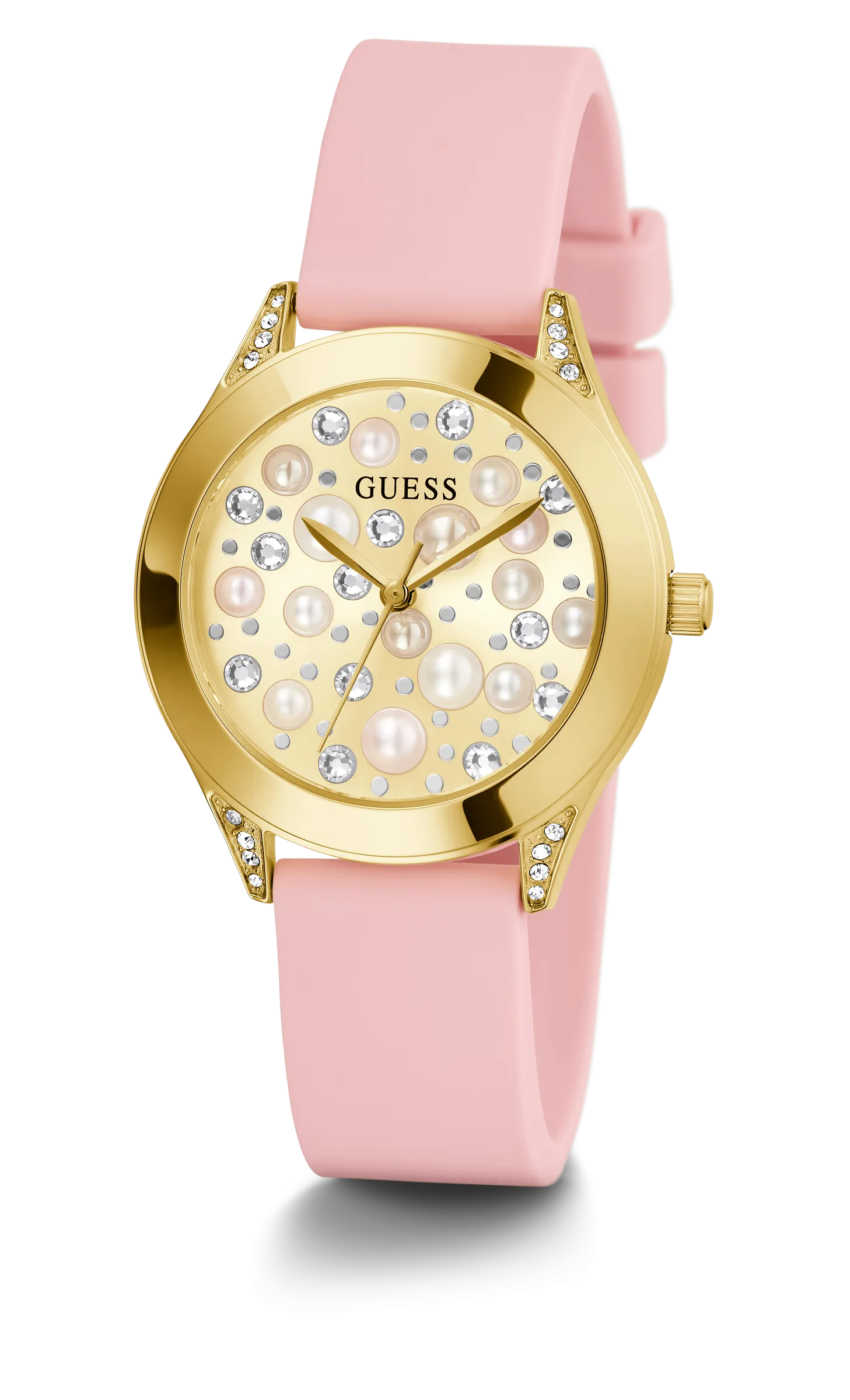 Guess Women Champagne Dial Analog Watch - GW0381L2