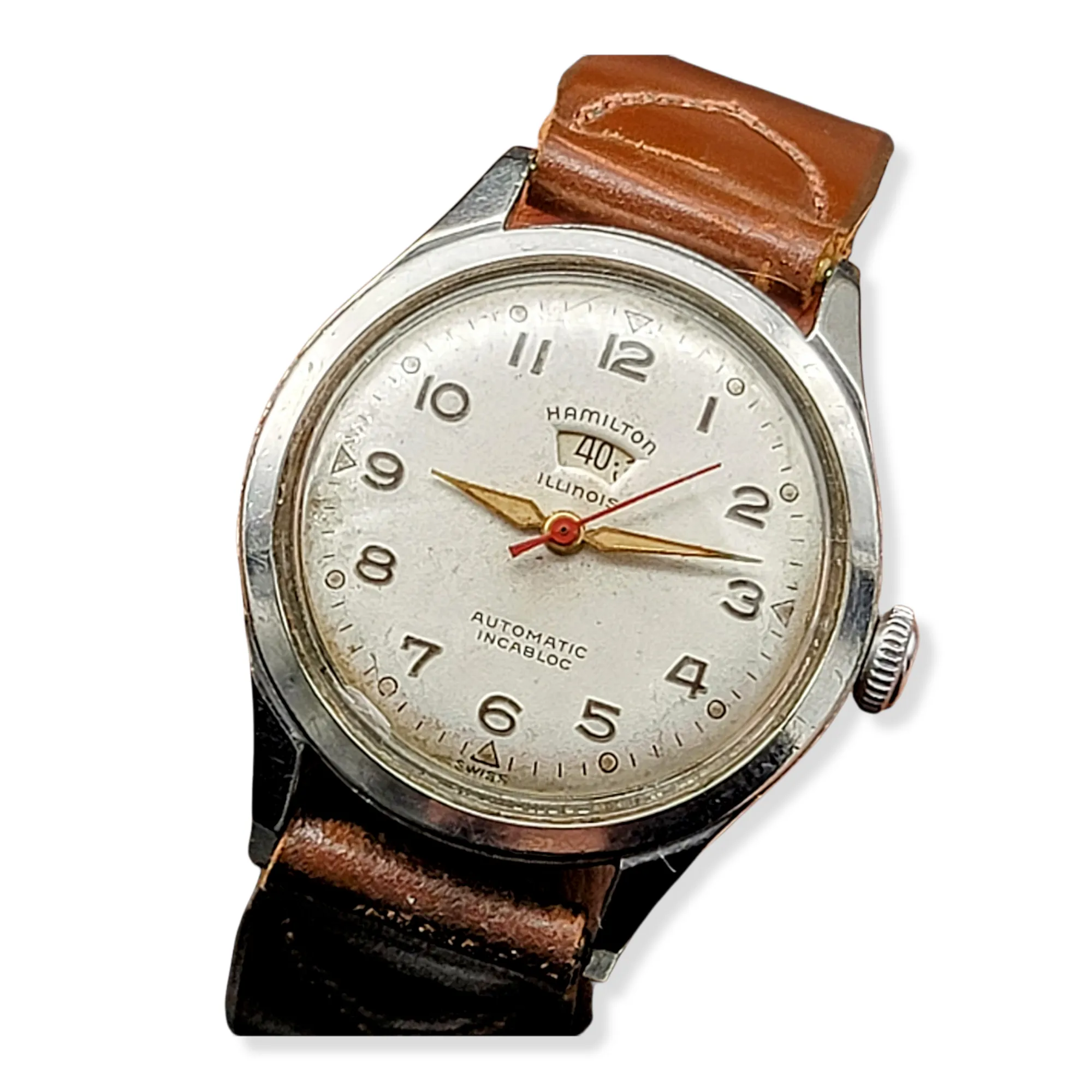 HAMILTON - ILLINOIS 1954 Signamatic B Watch Automatic ETA 1256