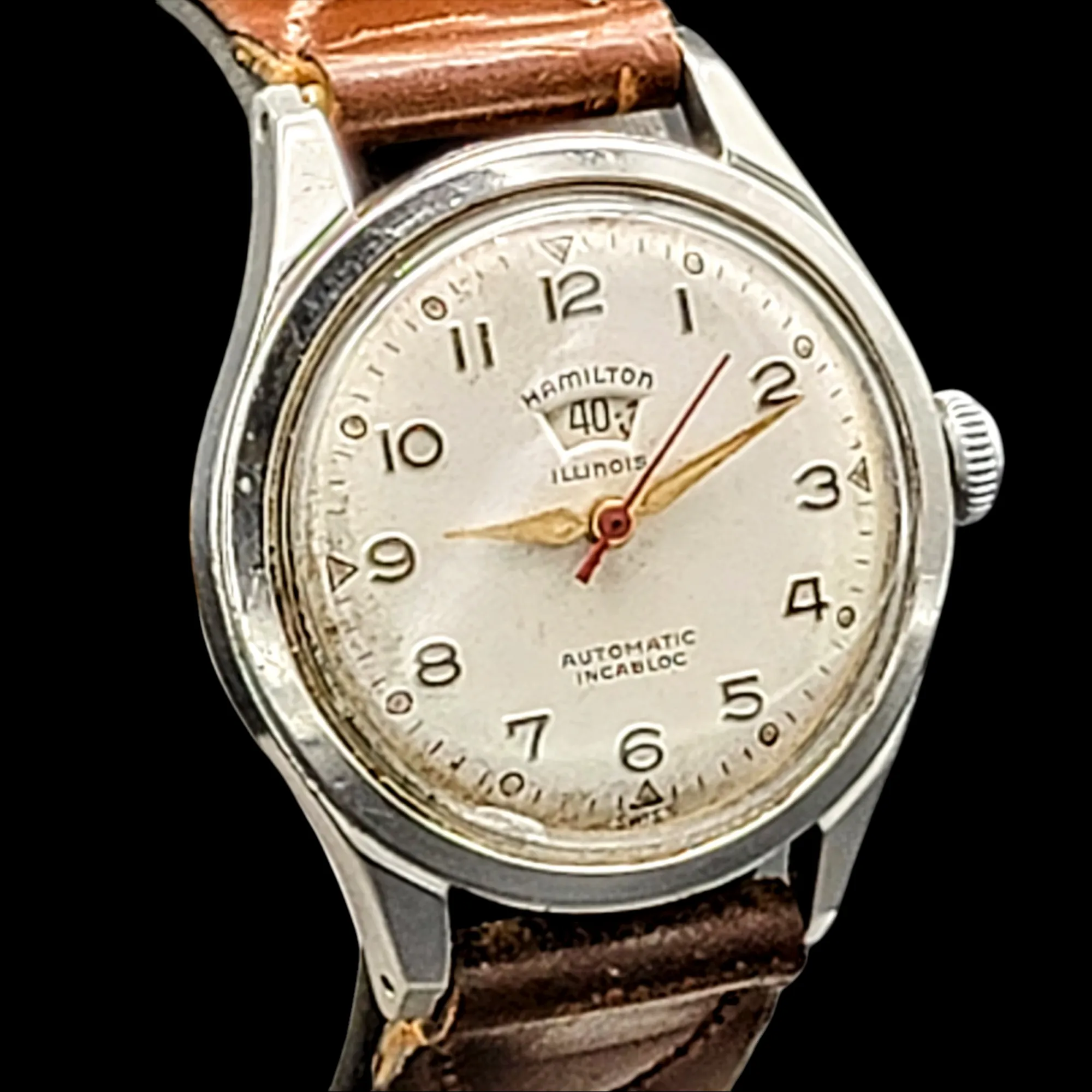 HAMILTON - ILLINOIS 1954 Signamatic B Watch Automatic ETA 1256