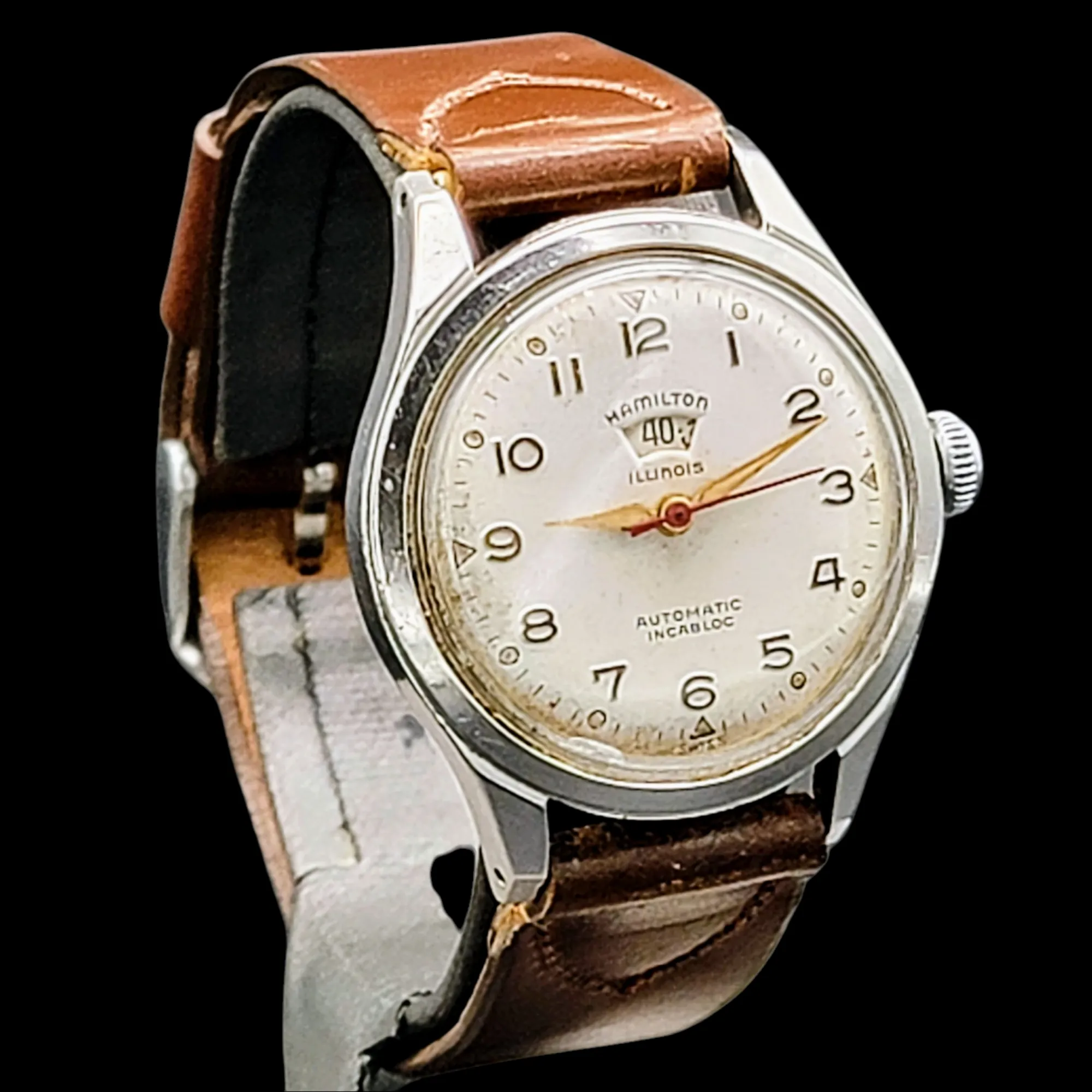 HAMILTON - ILLINOIS 1954 Signamatic B Watch Automatic ETA 1256