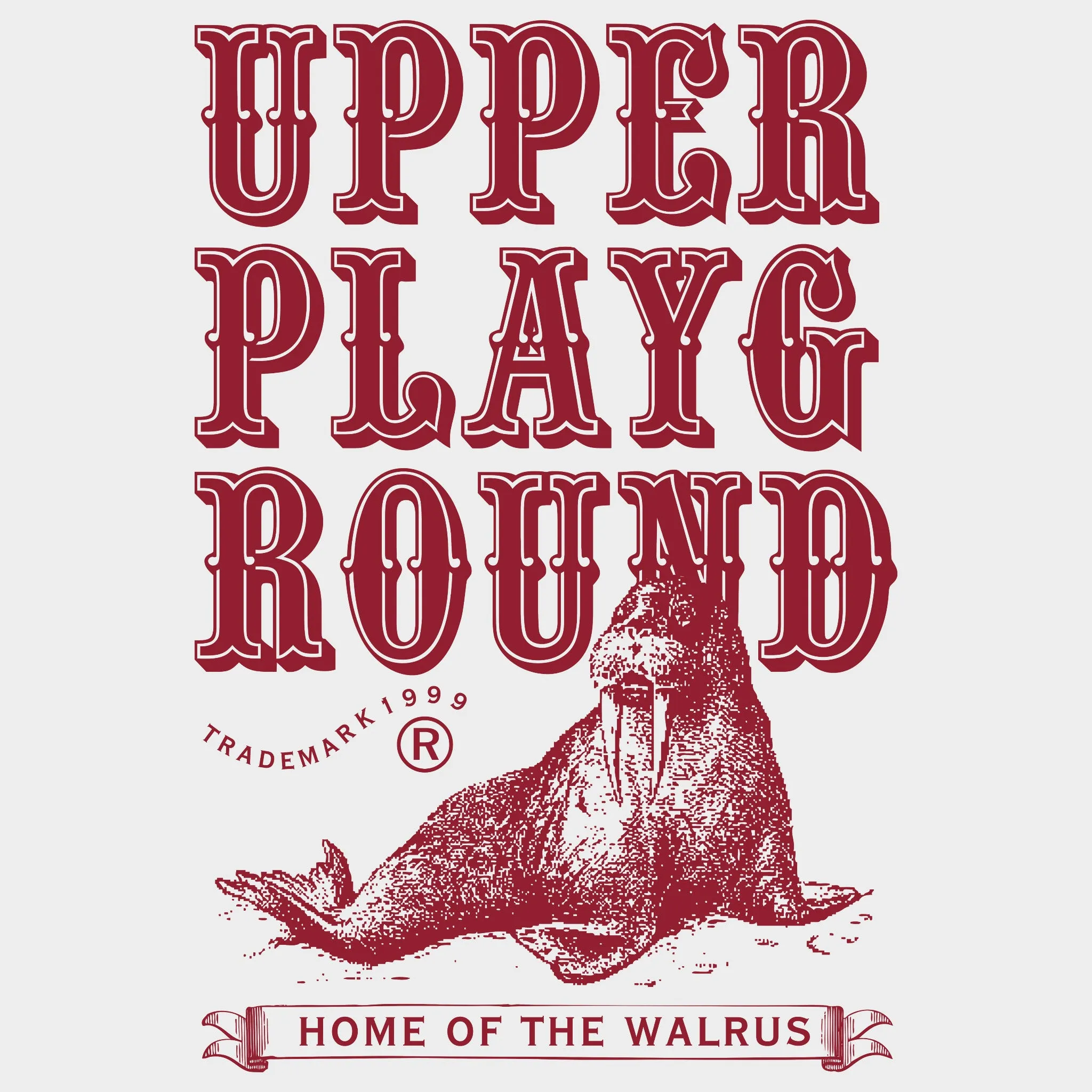 HOME OF THE WALRUS WOMEN'S SCOOP NECK SWEATSHIRT