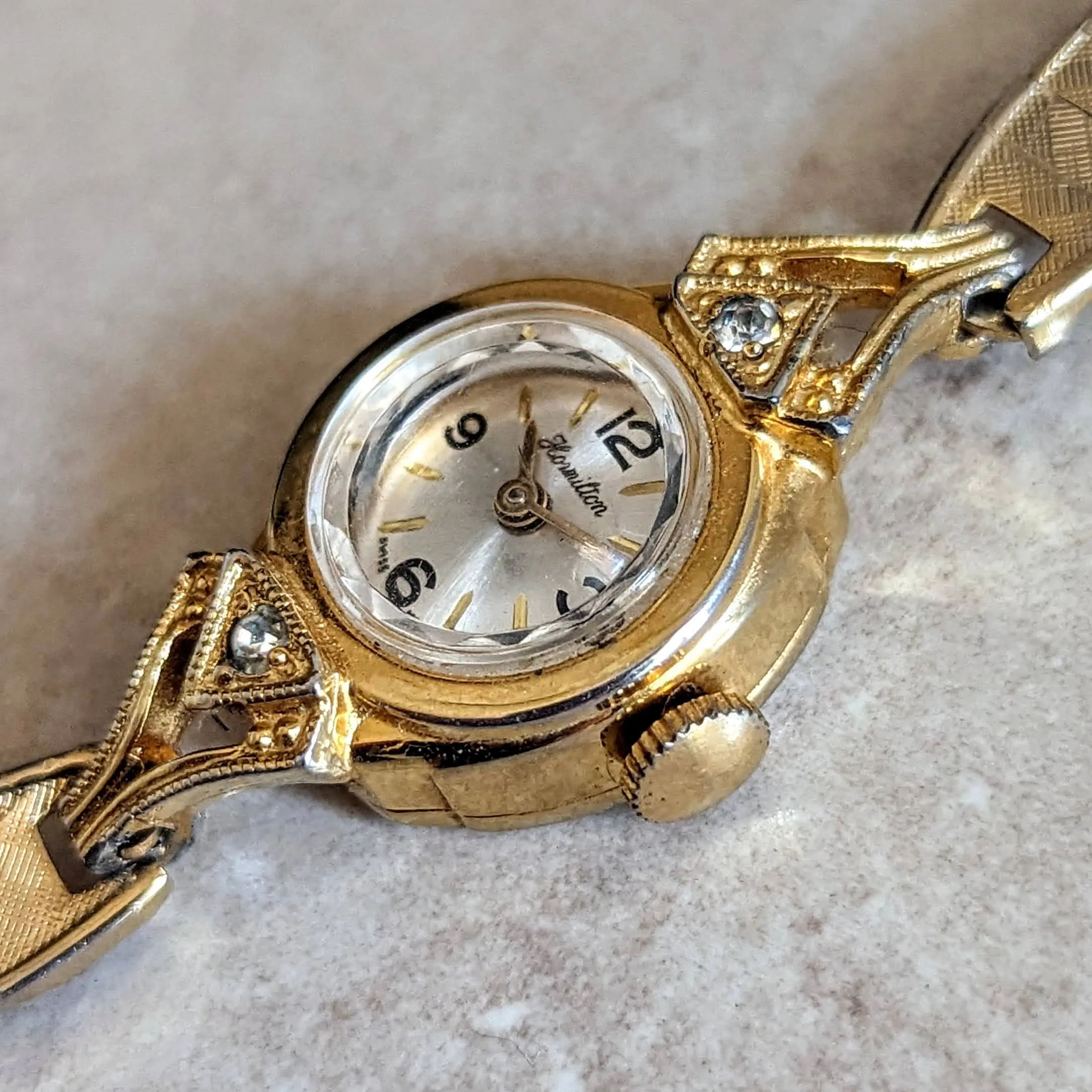 HORMILTON Ladies Cocktail Watch Cal. 5001 Swiss Made Vintage Wristwatch