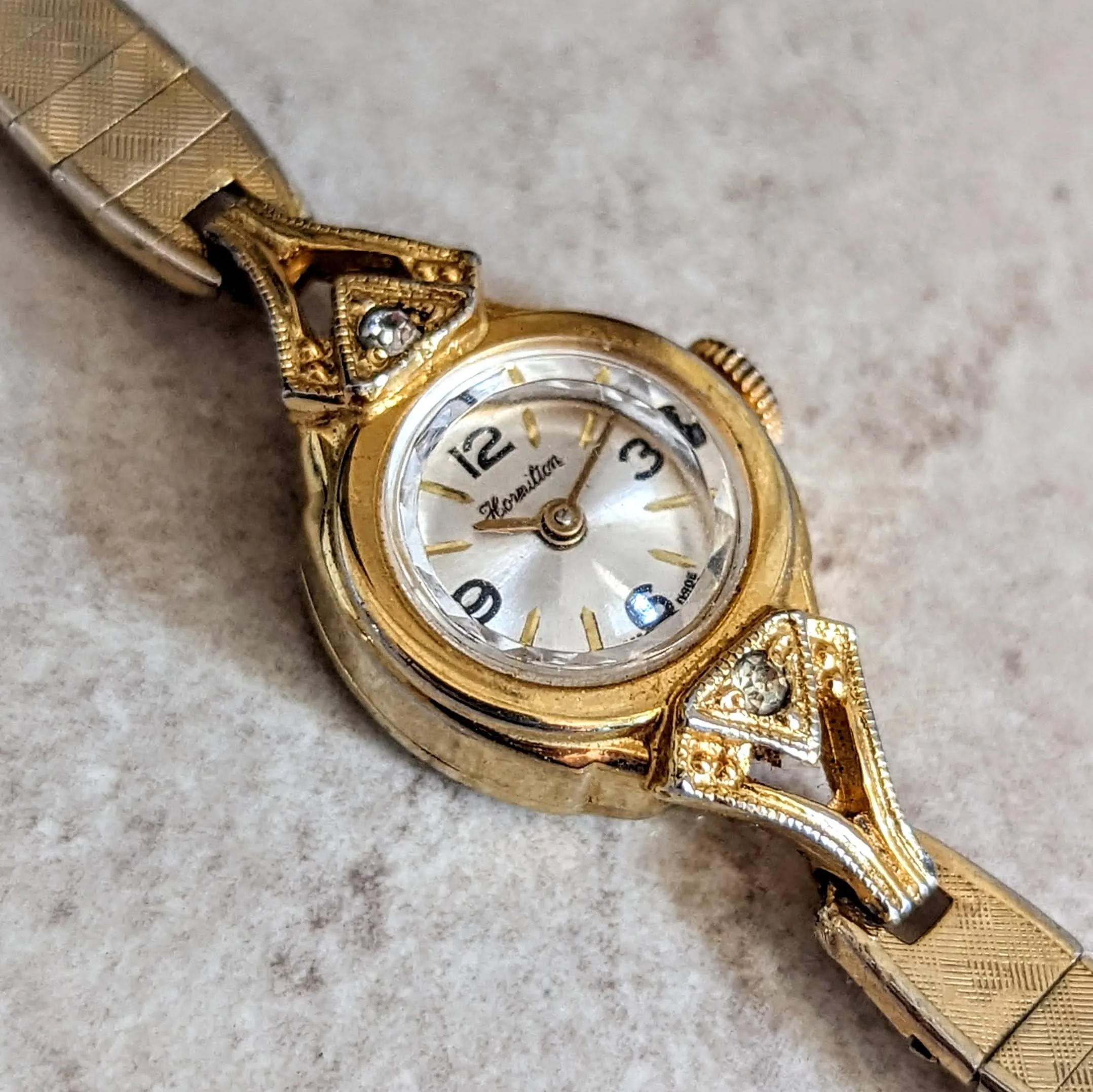 HORMILTON Ladies Cocktail Watch Cal. 5001 Swiss Made Vintage Wristwatch