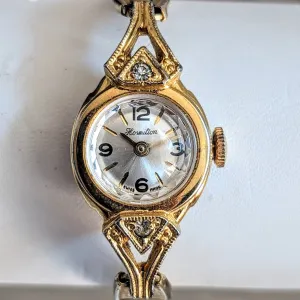 HORMILTON Ladies Cocktail Watch Cal. 5001 Swiss Made Vintage Wristwatch