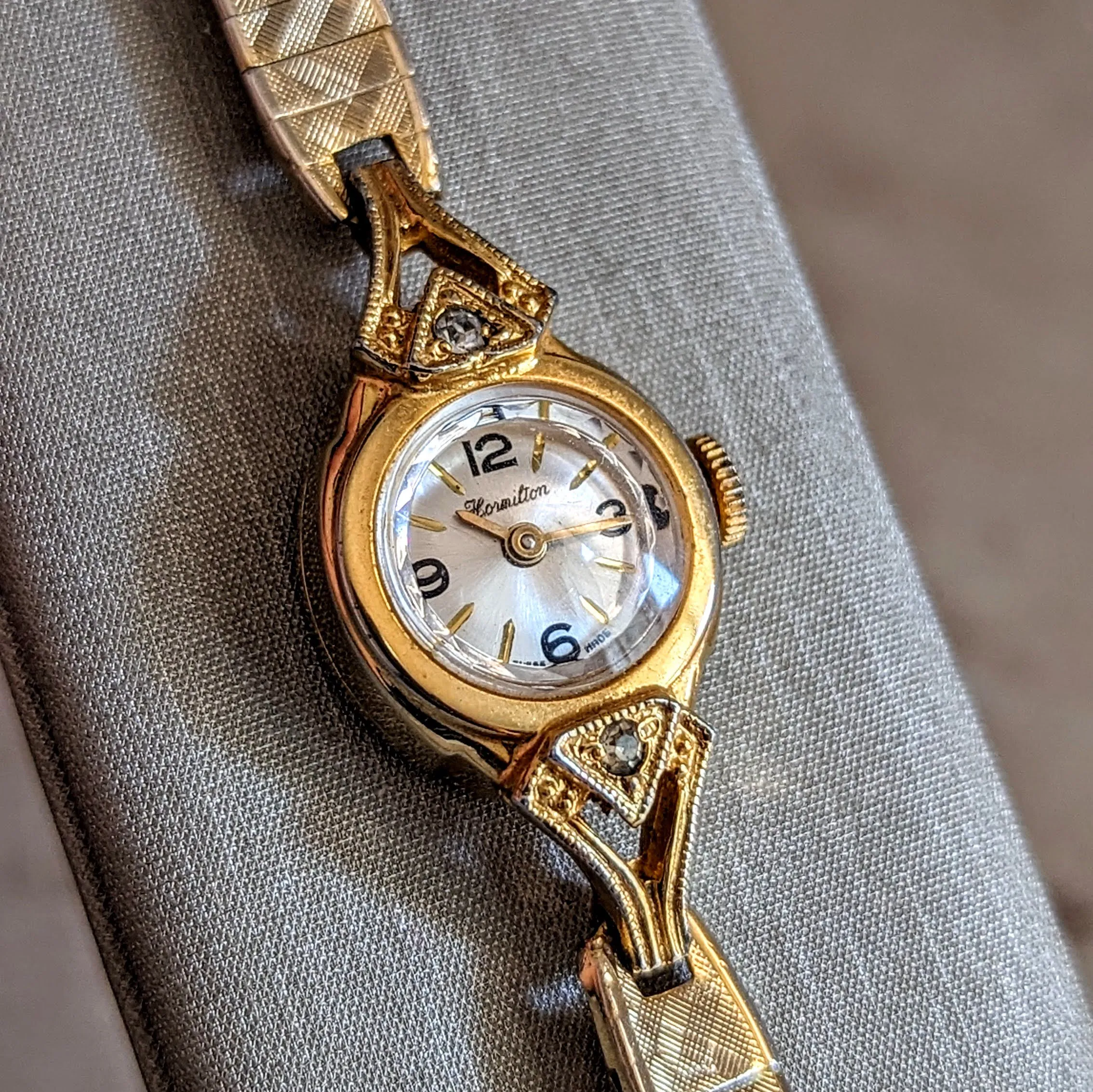 HORMILTON Ladies Cocktail Watch Cal. 5001 Swiss Made Vintage Wristwatch