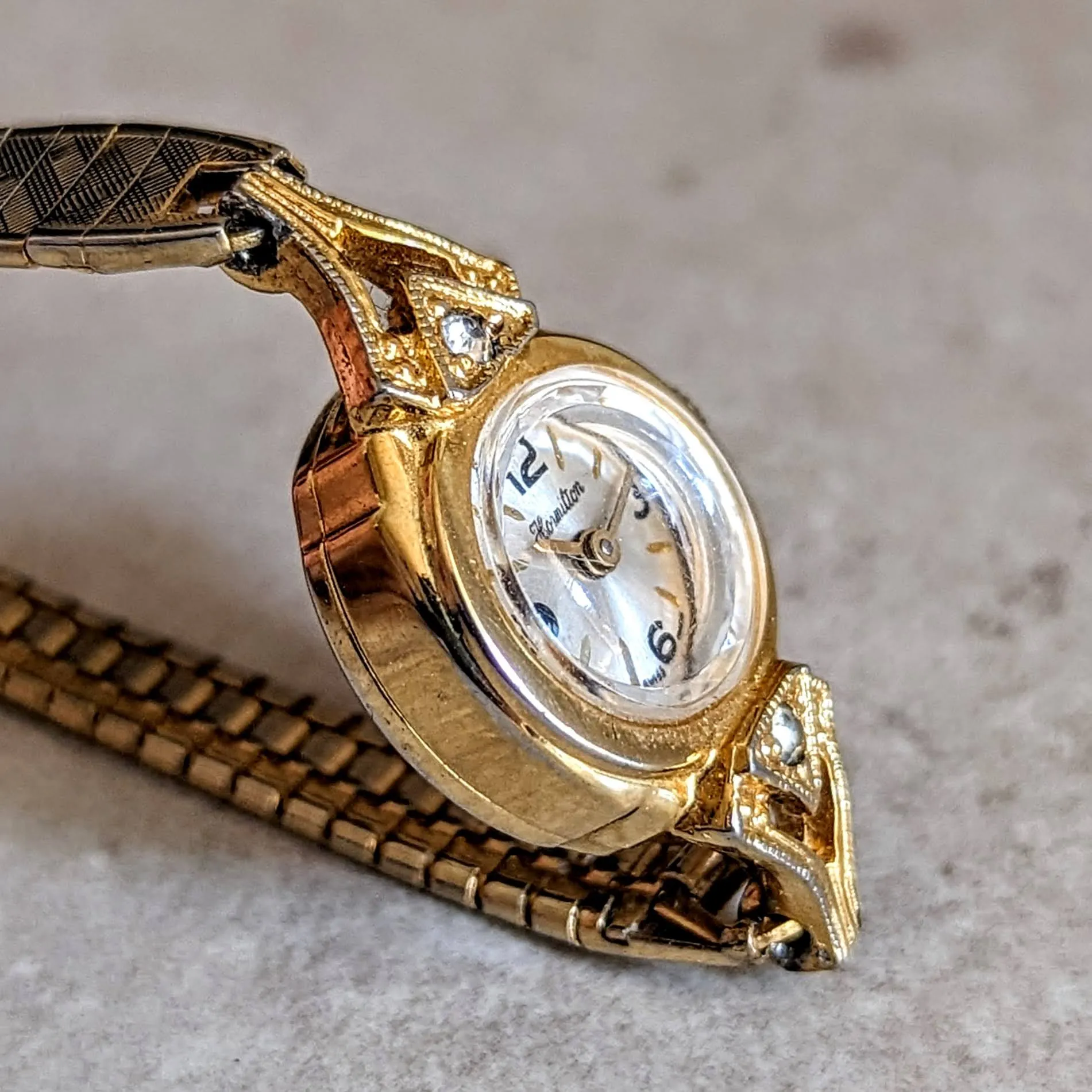 HORMILTON Ladies Cocktail Watch Cal. 5001 Swiss Made Vintage Wristwatch
