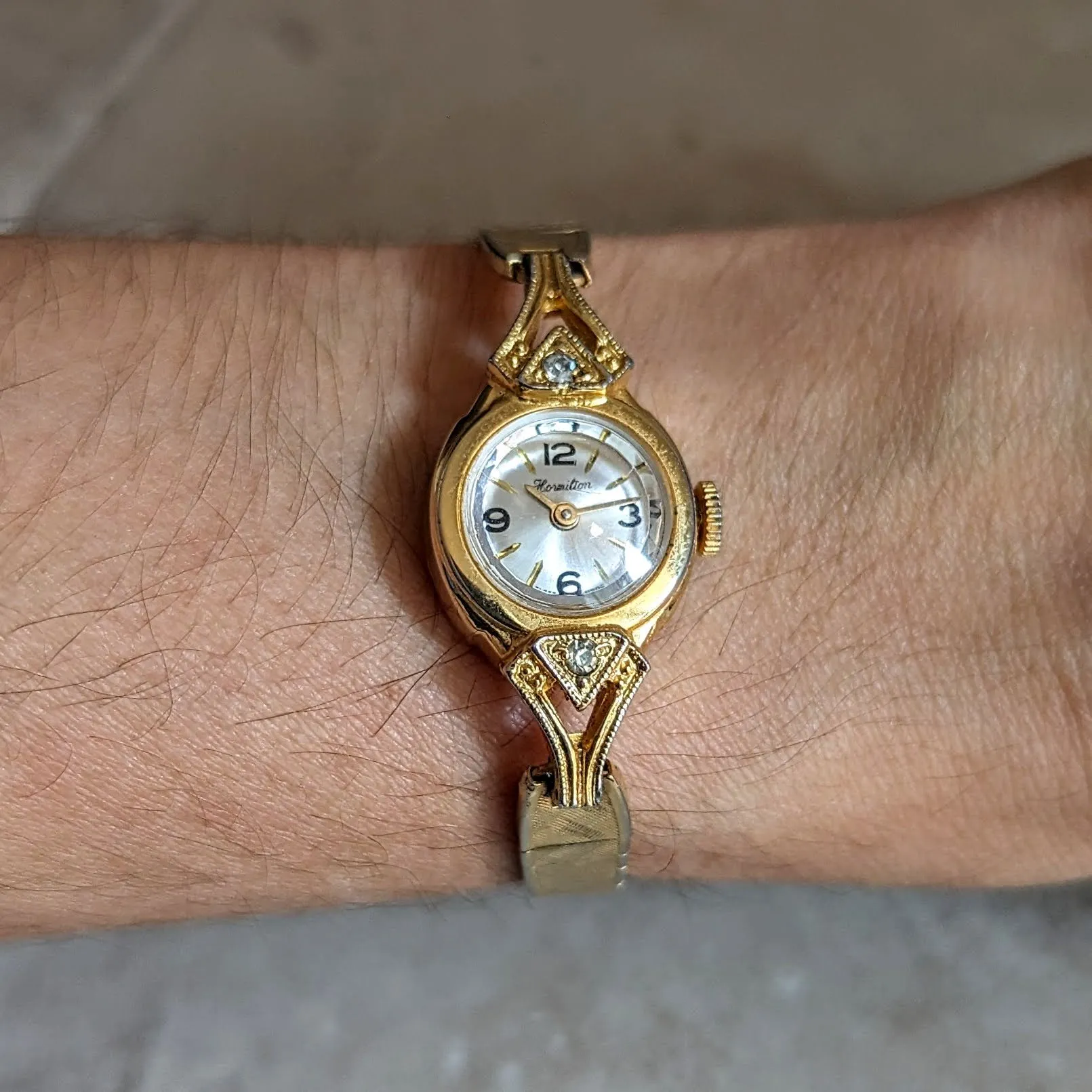 HORMILTON Ladies Cocktail Watch Cal. 5001 Swiss Made Vintage Wristwatch