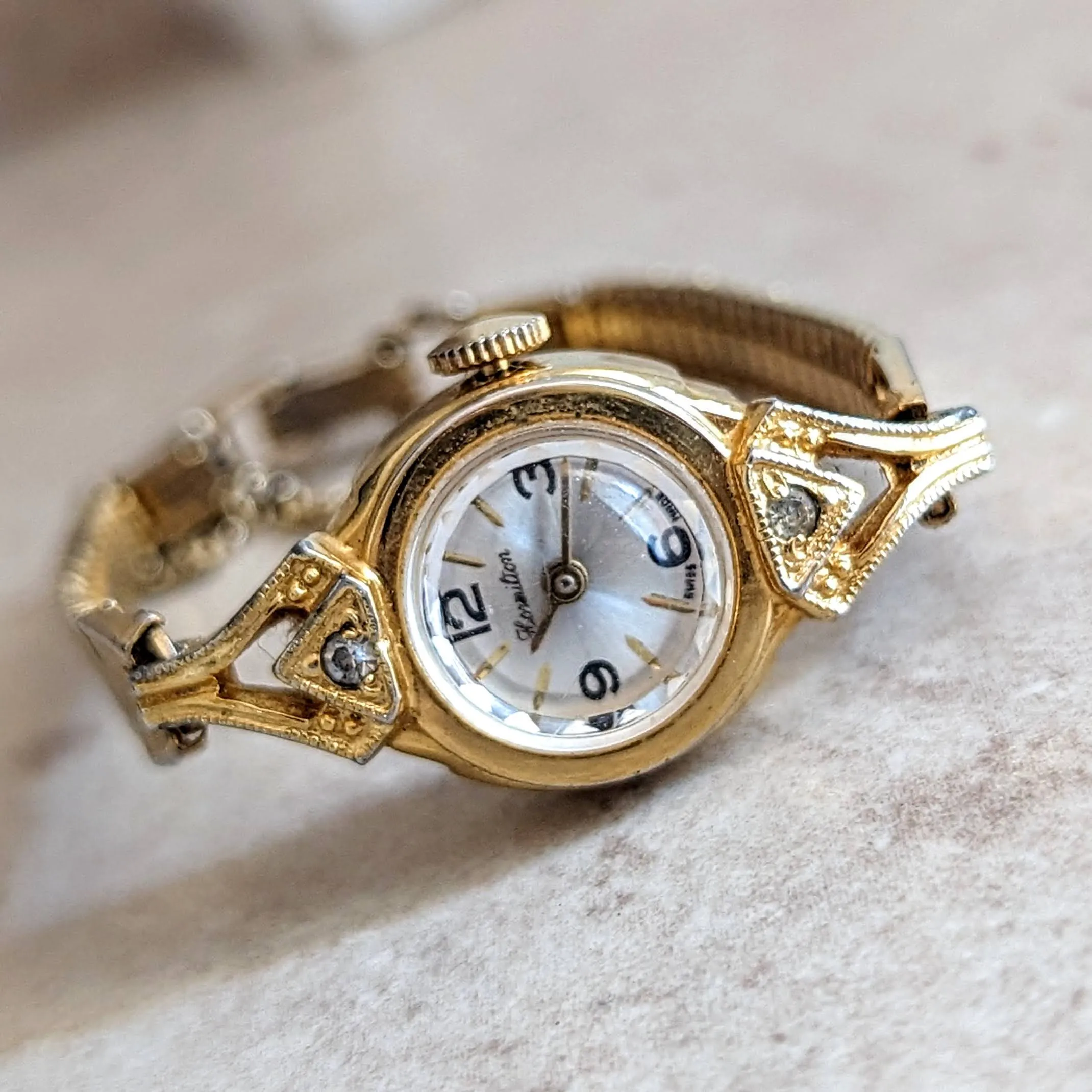 HORMILTON Ladies Cocktail Watch Cal. 5001 Swiss Made Vintage Wristwatch