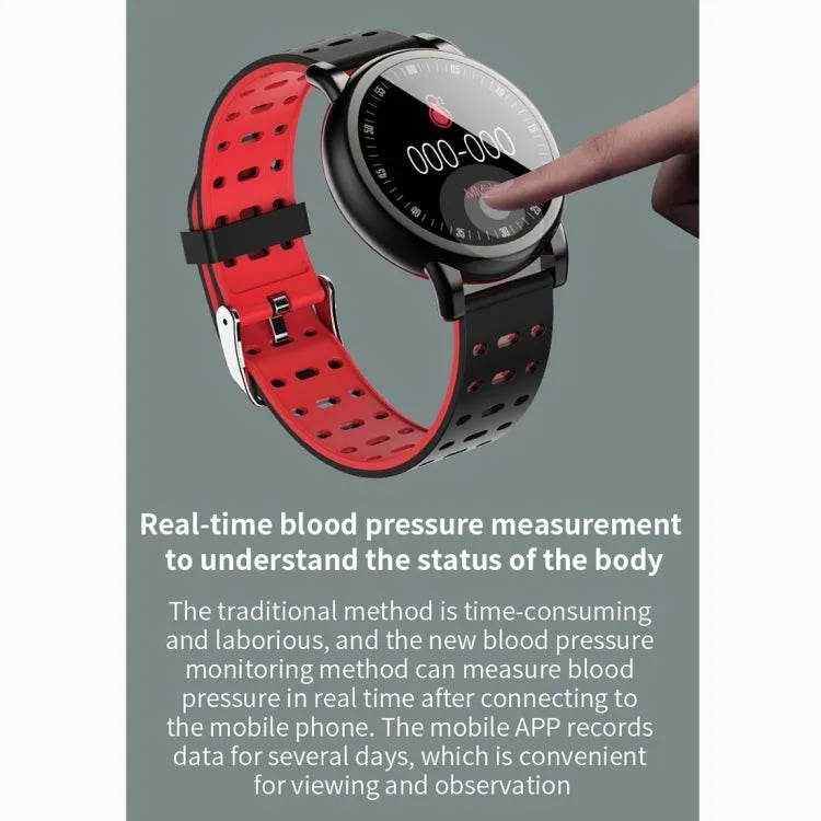 IP67 Waterproof Smart Watch with 1.08-Inch IPS Color Screen, Heart Rate and Blood Oxygen Monitoring, Sleep Tracking, and Message Notifications