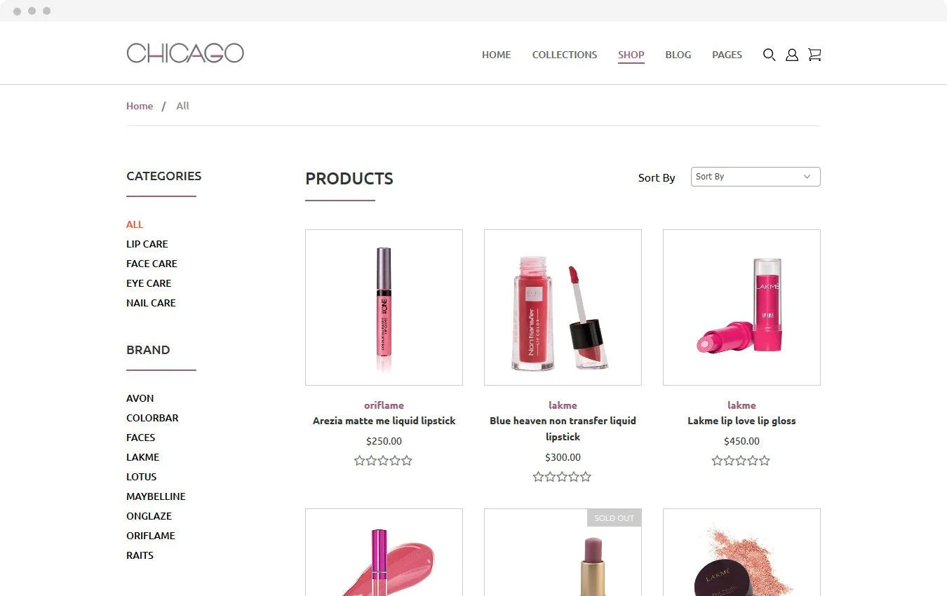 Jewelry Store Chicago Shopify Theme