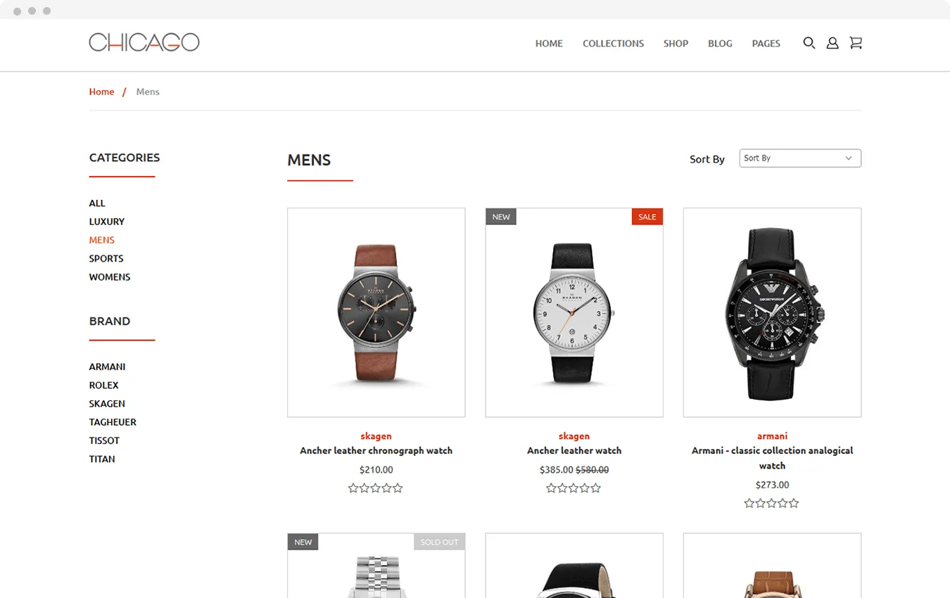 Jewelry Store Chicago Shopify Theme