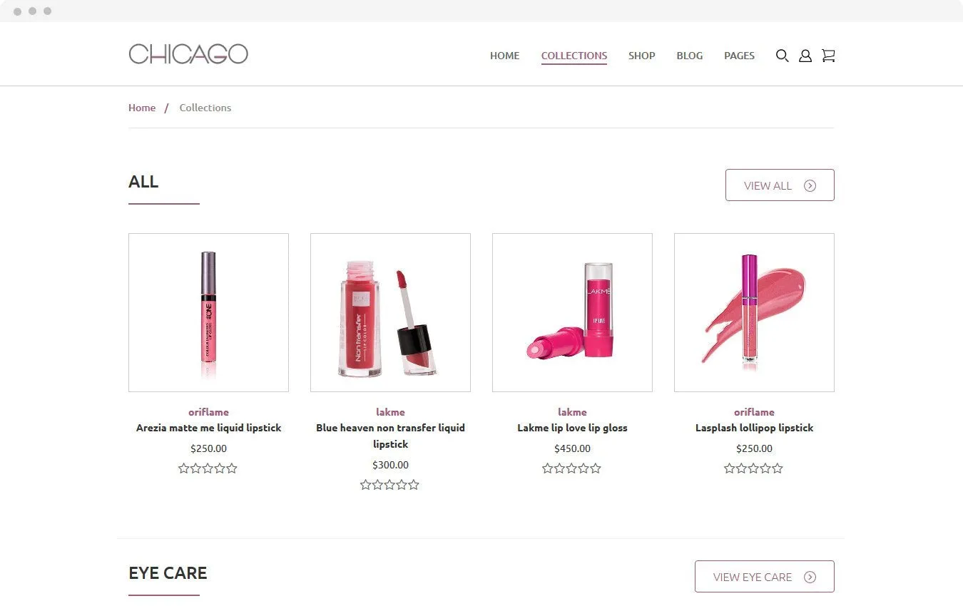 Jewelry Store Chicago Shopify Theme