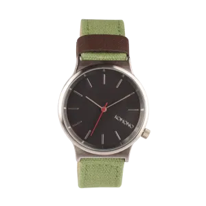 Komono Wizard Heritage Series Silver Army Watch