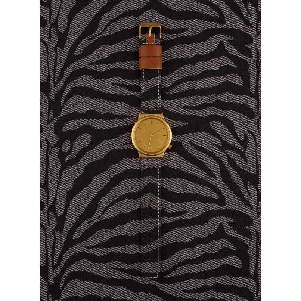 Komono Wizard Print Series Denim Zebra Watch