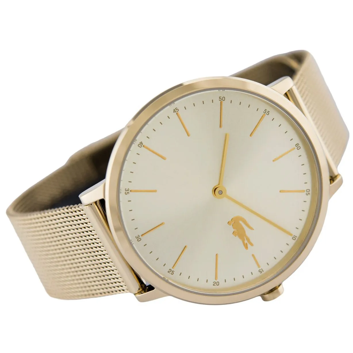 Lacoste The Moon Slim Gold Mesh Ladies Watch - 2001000