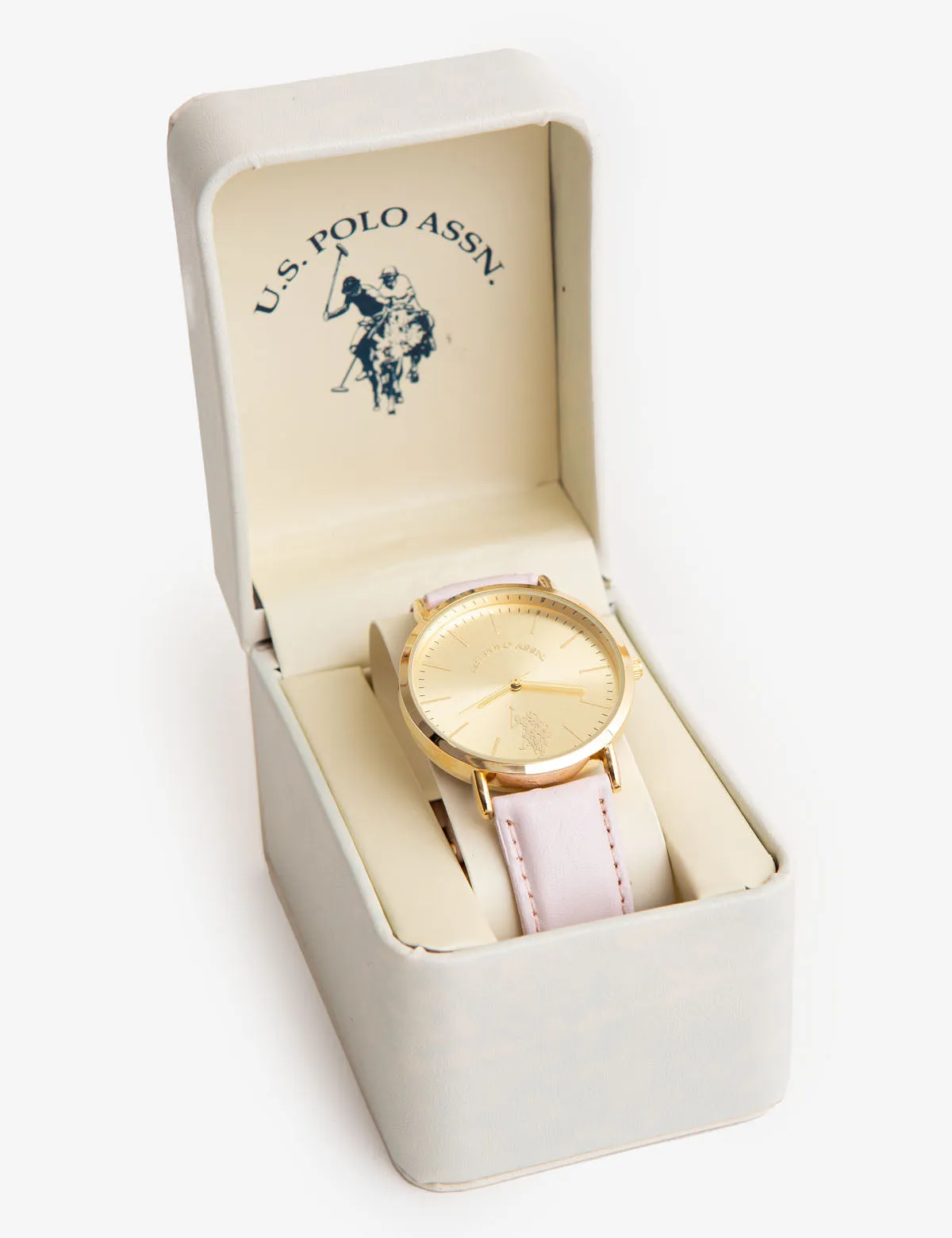 LADIES CLASSIC PINK STRAP WATCH